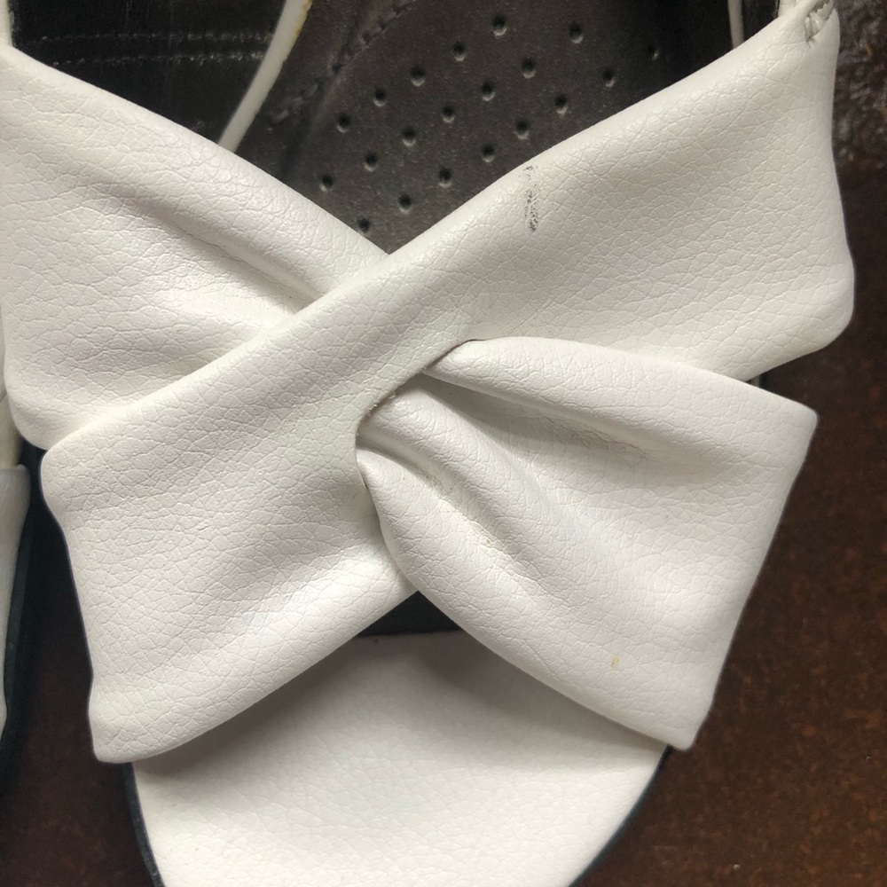Life Stride White Slingback Sandals